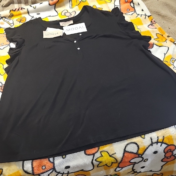 Philosophy Women's Black Ruffle Blouse - Picture 8 of 8